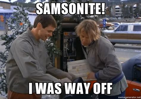 dumb and dumber swanson samsonite.